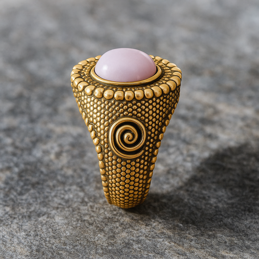GOLD RING OSKARO MILAY BEAUTY