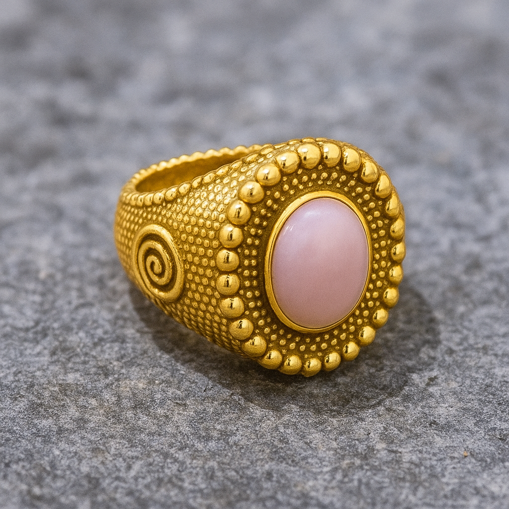 GOLD RING OSKARO MILAY BEAUTY