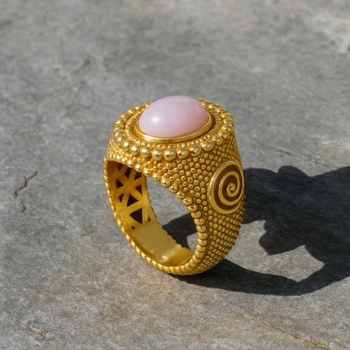 GOLD RING OSKARO MILAY BEAUTY